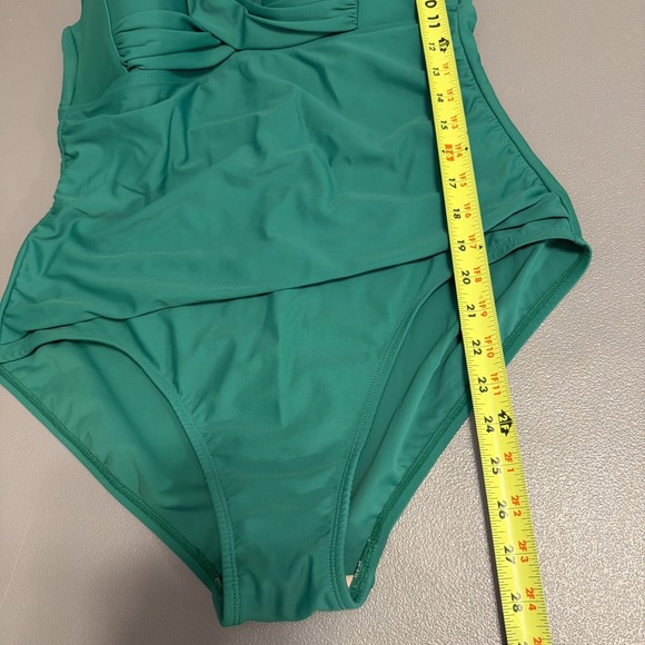 Kona Sol One Piece Swimsuit Green Women's Size XL 16 Beach Resort - Picture 10 of 10